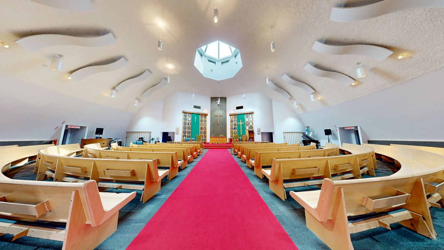With the Cathedral's tax bill paid off, Pryor says work is in progress to more efficiently heat and insure its one-of-a-kind, high-ceilinged structure--and ways to deepen its relationships with parishioners. Photo and 3D tour: Majid Khodabnandehloo/Red Maple Film Studio