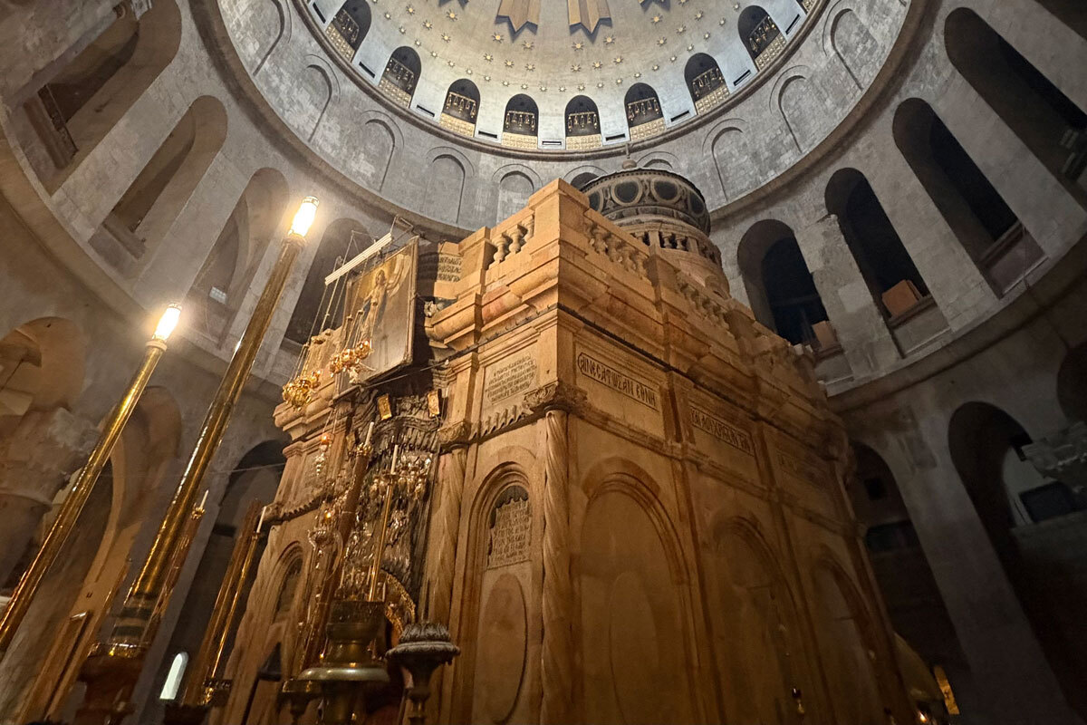 The Aedicule, a chapel in the Church of the Holy Sepulchre in Jerusalem, holds the remnant of Jesus’ tomb. Photo: Shane Parker
